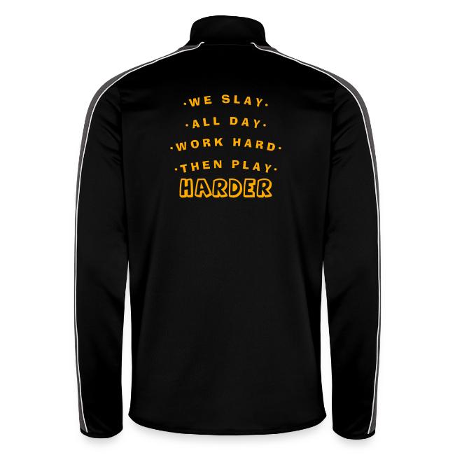 We Slay All Day Shiny Shirt Metallic Silver & Gold