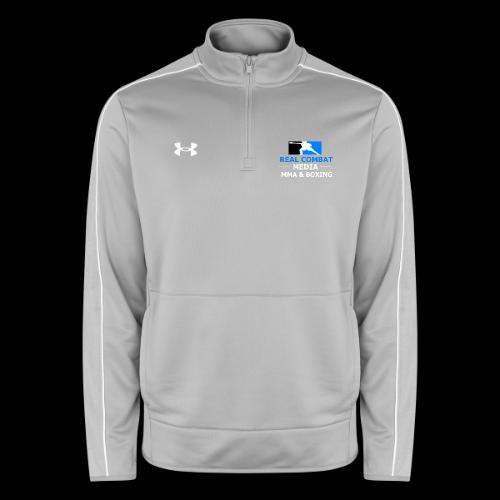RCM MMA & BOXING Light Blue White Text - Under Armour Men's Command Quarter Zip 2.0