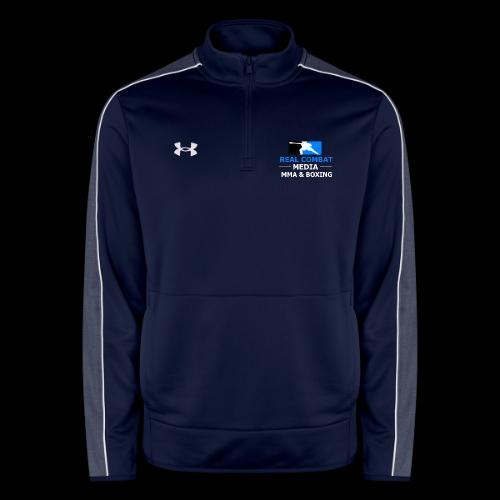 RCM MMA & BOXING Light Blue White Text - Under Armour Men's Command Quarter Zip 2.0