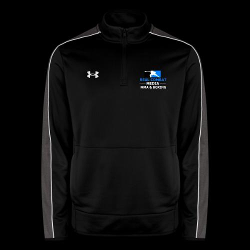 RCM MMA & BOXING Light Blue White Text - Under Armour Men's Command Quarter Zip 2.0