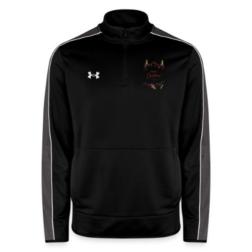 Merry Christmas Typography Design - Under Armour Men's Command Quarter Zip 2.0