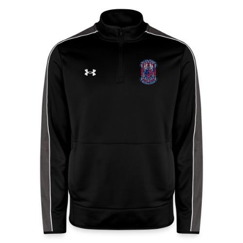 Barcelona Red Heritage T Shirt, Barsa fan Gift - Under Armour Men's Command Quarter Zip 2.0