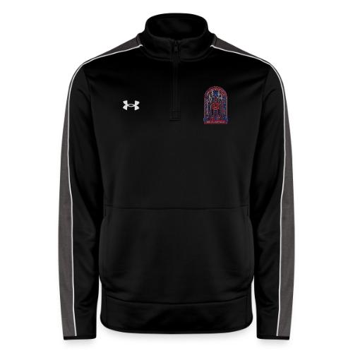 Barcelona Scarlet Pride T Shirt, Vibrant City Gift - Under Armour Men's Command Quarter Zip 2.0