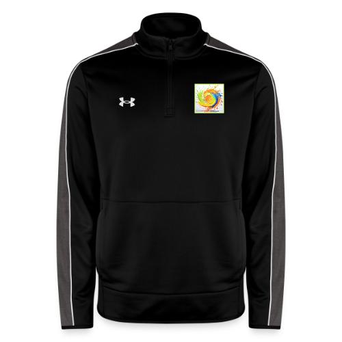 Citrus Splash of Color Design - Under Armour Men's Command Quarter Zip 2.0