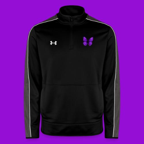 Neon Purple Butterfly - Under Armour Men's Command Quarter Zip 2.0