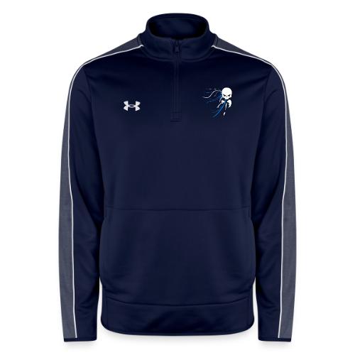 cyber skull bluw - Under Armour Men's Command Quarter Zip 2.0