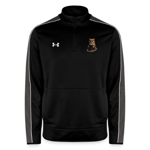 Cool Red Fox Wearing Sunglasses Drinking Coffee - Under Armour Men's Command Quarter Zip 2.0
