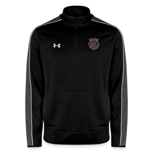 Barcelona Scarlet Pride T Shirt, Soccer City Gift - Under Armour Men's Command Quarter Zip 2.0