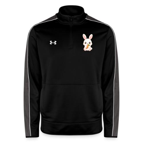 Cute Bunny Rabbit Holding Carrot – Kawaii Easter - Under Armour Men's Command Quarter Zip 2.0