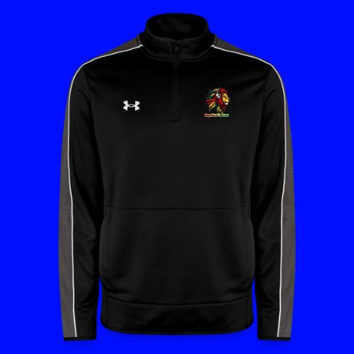 Reggae Music Radio Lion Head Soundwaves design - Under Armour Men's Command Quarter Zip 2.0