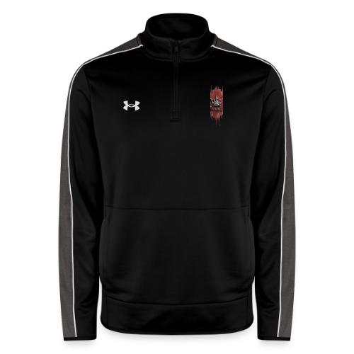 NO KINGS - Distressed Anarchy Crown - Under Armour Men's Command Quarter Zip 2.0