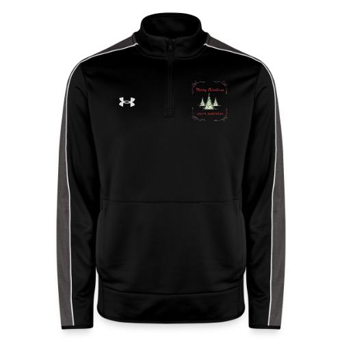 Beautiful Green Christmas Tree Graphic - Under Armour Men's Command Quarter Zip 2.0
