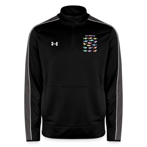 It’s Okay To – Cute Pastel Shark - Under Armour Men's Command Quarter Zip 2.0