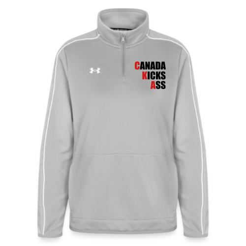 Canada Kicks Ass Vertical - Under Armour Women's Command Quarter Zip 2.0