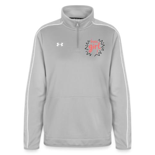 Boss Girl Bold Feminist Statement - Under Armour Women's Command Quarter Zip 2.0