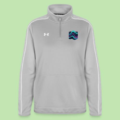 Abstract Wavy Ocean Pattern - Under Armour Women's Command Quarter Zip 2.0