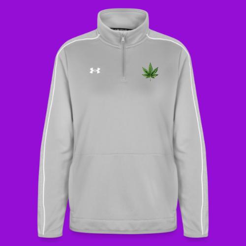 Cannabis Leaf - Under Armour Women's Command Quarter Zip 2.0