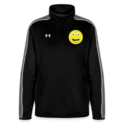 Yellow Happy Face Print - Under Armour Women's Command Quarter Zip 2.0