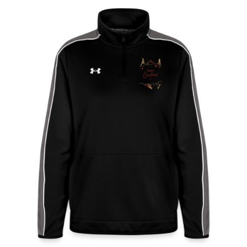 Merry Christmas Typography Design - Under Armour Women's Command Quarter Zip 2.0