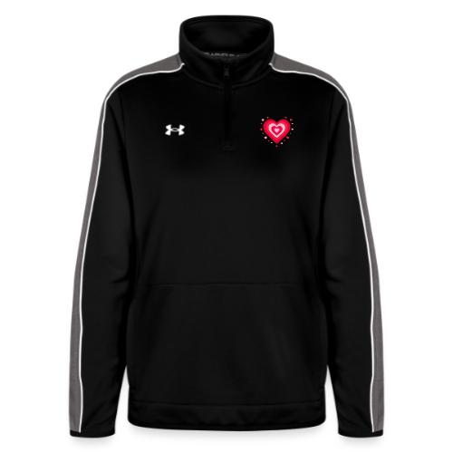 Layered Red & Pink Heart – Cute Valentine Love - Under Armour Women's Command Quarter Zip 2.0