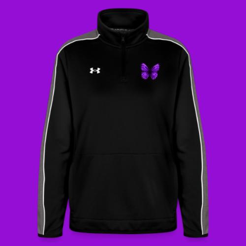 Neon Purple Butterfly - Under Armour Women's Command Quarter Zip 2.0