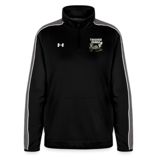 Trashed Panda – Funny Drunk Raccoon Cartoon - Under Armour Women's Command Quarter Zip 2.0