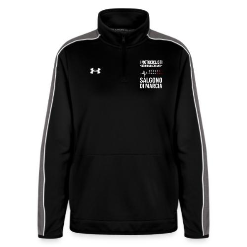 Motorcyclists Never Age Heartbeat Design - Under Armour Women's Command Quarter Zip 2.0
