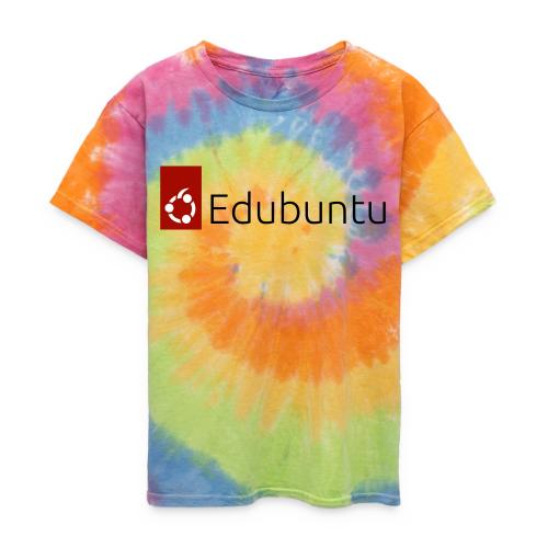 Edubuntu Logo 2023 - Black - Kid's Tie Dye T-Shirt