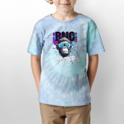 Hip Hop Monkey - Kid's Tie Dye T-Shirt