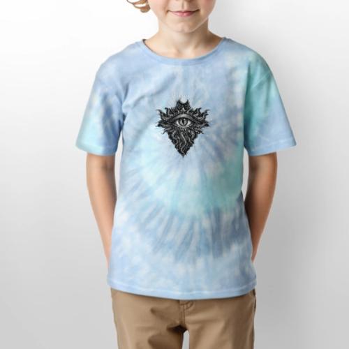 Eldritch Eye - Kid's Tie Dye T-Shirt