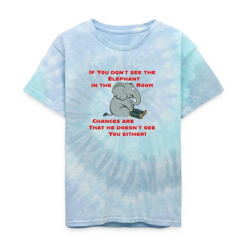 Elephant in the Room Meme - Kid's Tie Dye T-Shirt