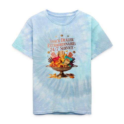 Snack Dealer Extraordinaire Tee, Mum Gift - Kid's Tie Dye T-Shirt