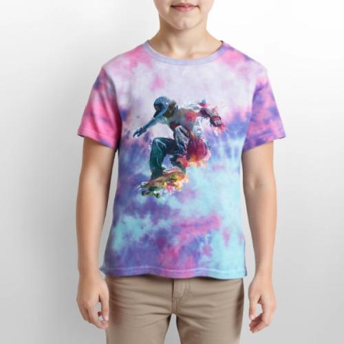 Skateboarding: Ride the Colors - Kid's Tie Dye T-Shirt