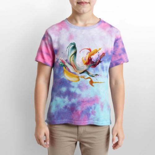 Abstract Chaos - Kid's Tie Dye T-Shirt