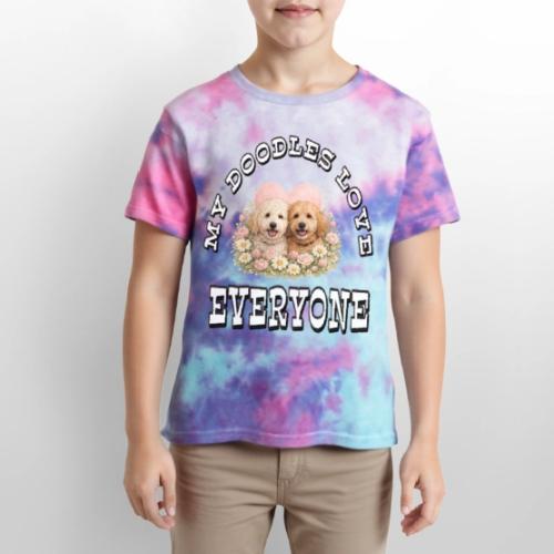 My Doodles Over Everyone - Kid's Tie Dye T-Shirt