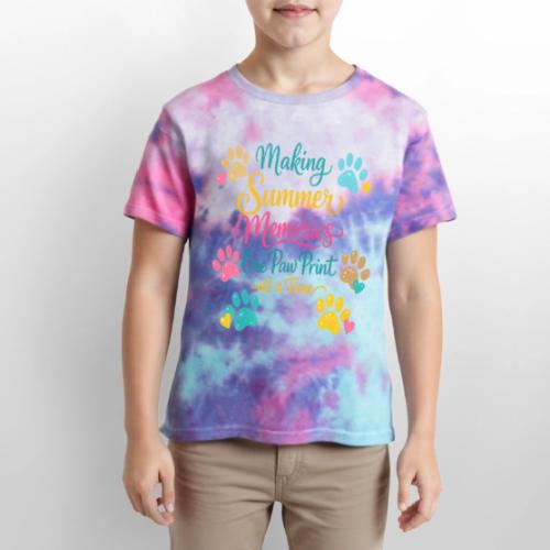 Making Summer Memories One Paw Print at a Time - Kid's Tie Dye T-Shirt