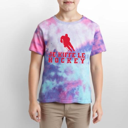 I love hockey - Kid's Tie Dye T-Shirt