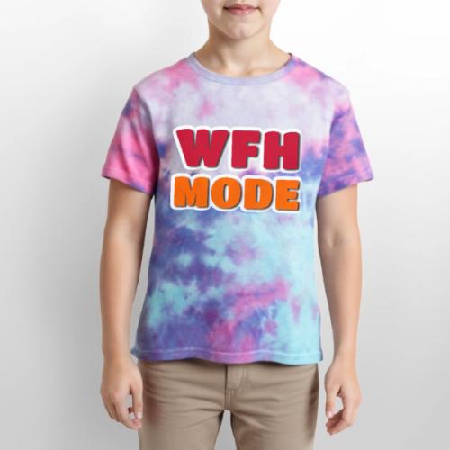 WFH Mode Remote Work Lifestyle Design - Kid's Tie Dye T-Shirt