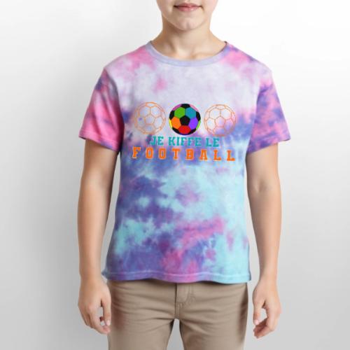 I love football - Kid's Tie Dye T-Shirt