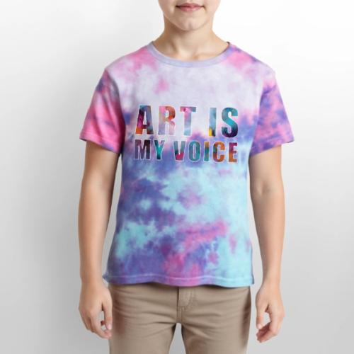 Art Is My Voice - Kid's Tie Dye T-Shirt