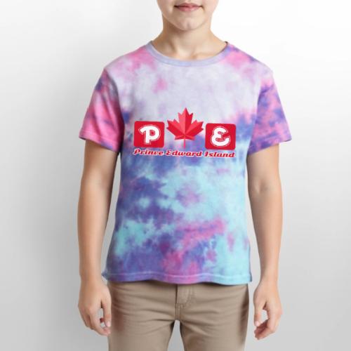 Prince Edward Island, province of Canada - Kid's Tie Dye T-Shirt