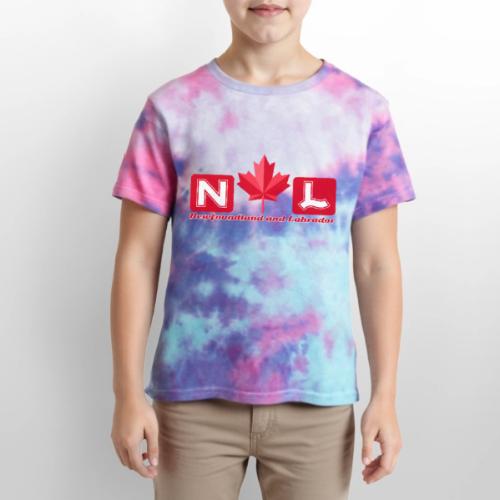 Newfoundland and Labrador, province of Canada - Kid's Tie Dye T-Shirt