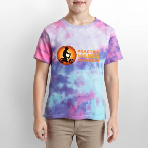 Practice makes progress - Kid's Tie Dye T-Shirt