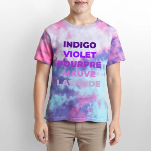 Shades of purple - Kid's Tie Dye T-Shirt