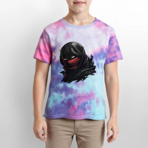 Shadowflame Ninja - Kid's Tie Dye T-Shirt