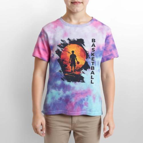 Basketball Blaze - Kid's Tie Dye T-Shirt