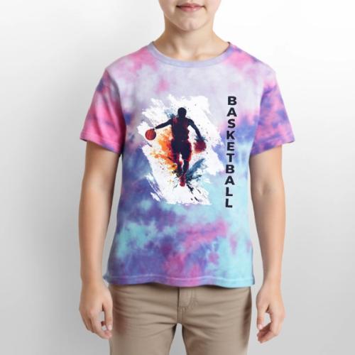 Basketball Hustle - Kid's Tie Dye T-Shirt