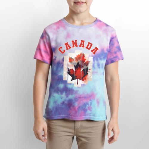 Heart of Canada Art - Kid's Tie Dye T-Shirt