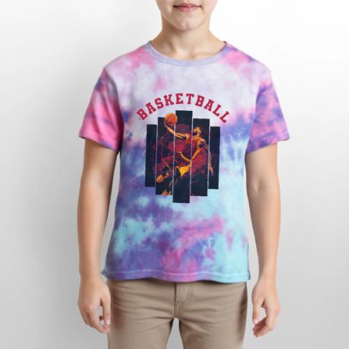 Basketball Spirit - Kid's Tie Dye T-Shirt