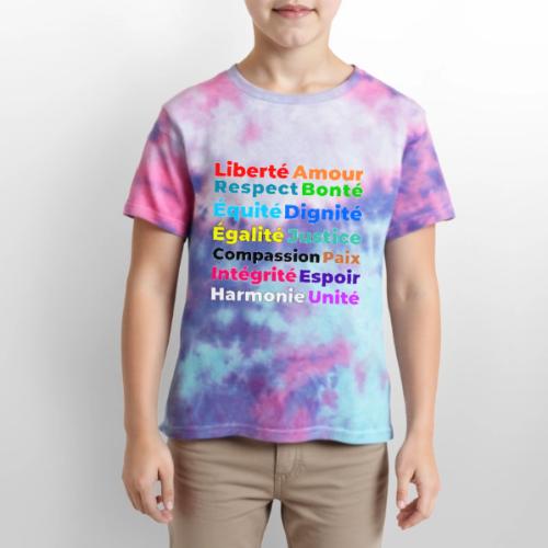 Words of Light - Kid's Tie Dye T-Shirt